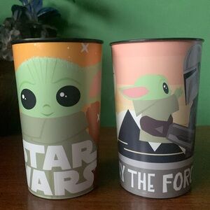 NWT Star Wars Mandalorian Black 22oz Cup Set